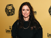 The Lion King's Tony-winning director Julie Taymor steps out.